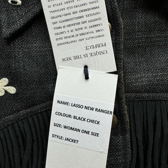 New Monoki women’s “Lasso New Ranger” jacket one size black - Picture 6 of 12